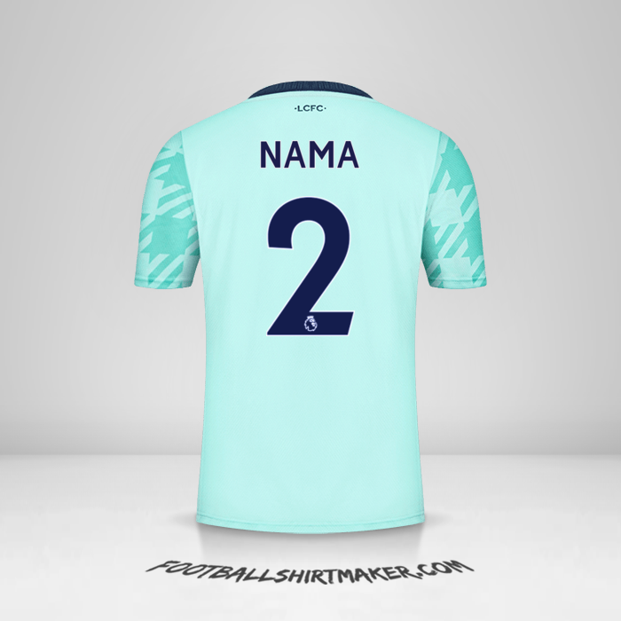 Jersey Leicester City FC 2021/2022 Alternatif -  nama - 2