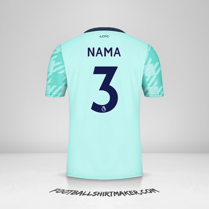 Jersey Leicester City FC 2021/2022 Alternatif -  nama - 3