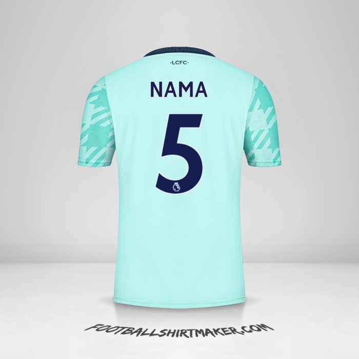 Jersey Leicester City FC 2021/2022 Alternatif -  nama - 5
