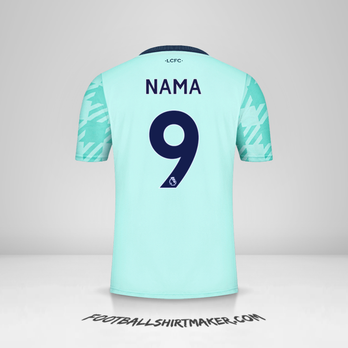 Jersey Leicester City FC 2021/2022 Alternatif -  nama - 9
