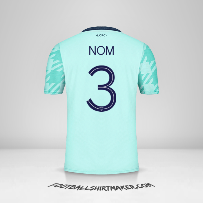 Maillot Leicester City FC Cup 2021/2022 Extérieur -  nom - 3