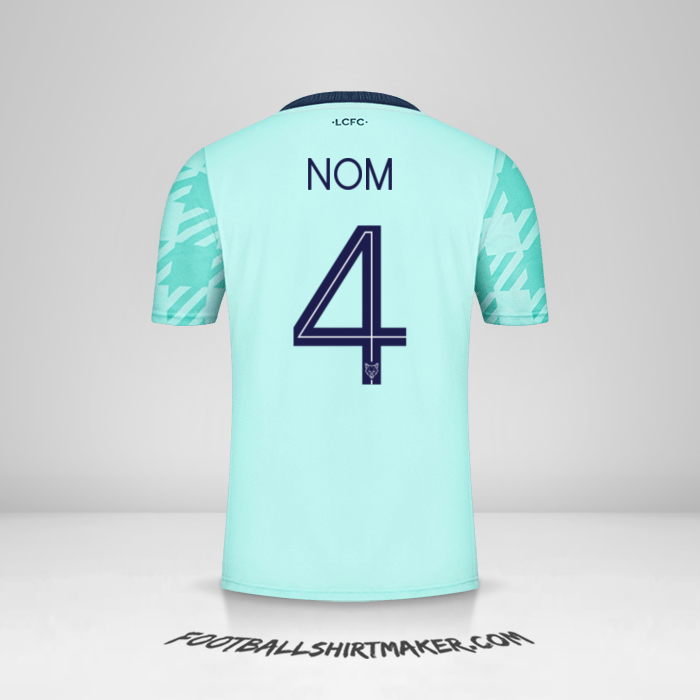 Maillot Leicester City FC Cup 2021/2022 Extérieur -  nom - 4