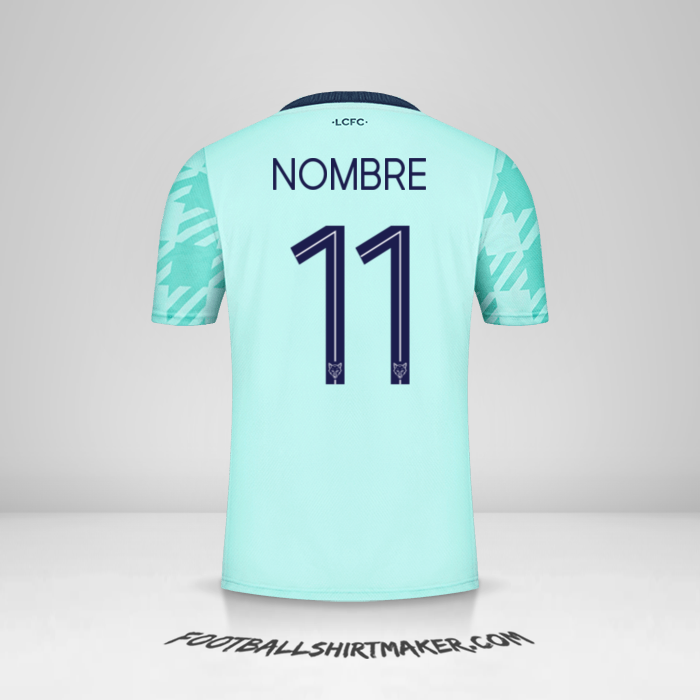 Jersey Leicester City FC Cup 2021/2022 Visita -  nombre - 11