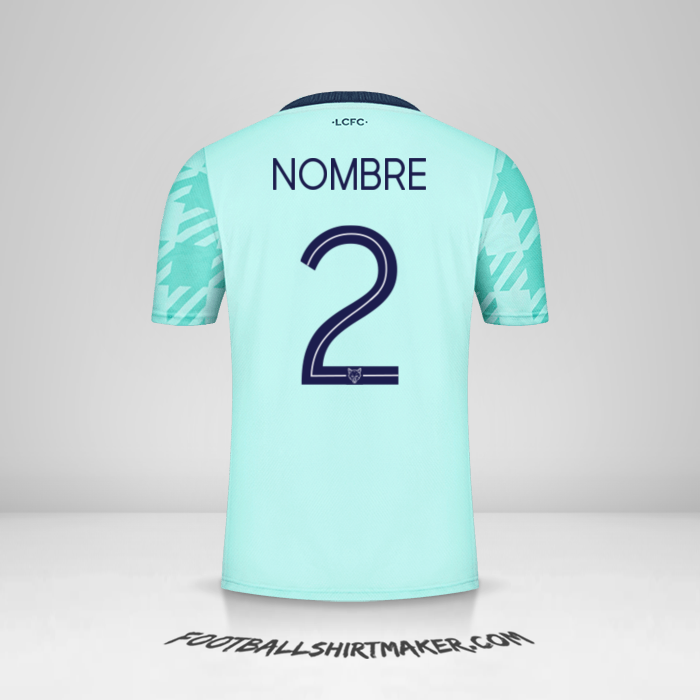 Camiseta Leicester City FC Cup 2021/2022 Visita -  nombre - 2