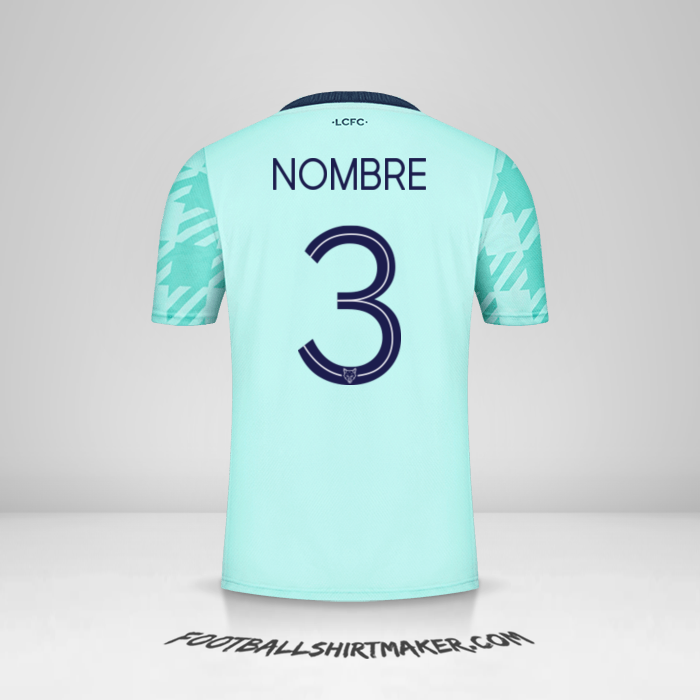 Camiseta Leicester City FC Cup 2021/2022 Visita -  nombre - 3