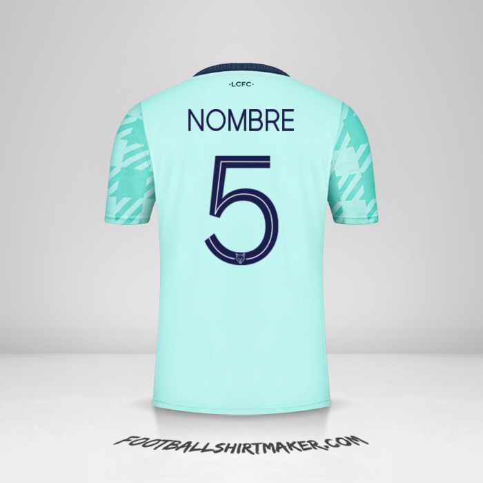 Camiseta Leicester City FC Cup 2021/2022 Visita -  nombre - 5