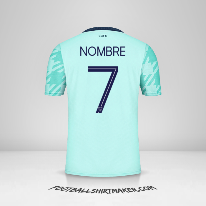 Camiseta Leicester City FC Cup 2021/2022 Visita -  nombre - 7