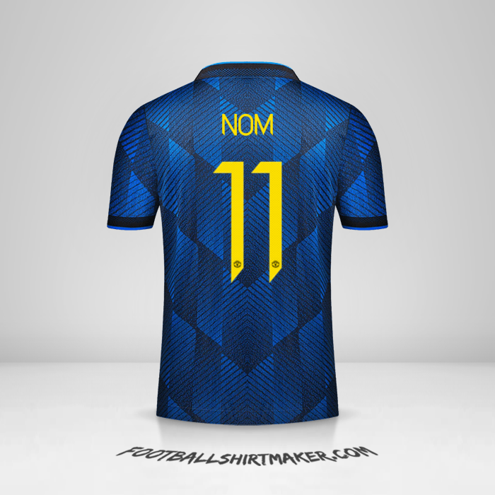 Maillot Manchester United Cup 2021/2022 Troisième -  nom - 11