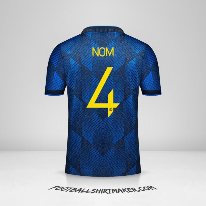 Maillot Manchester United Cup 2021/2022 Troisième -  nom - 4