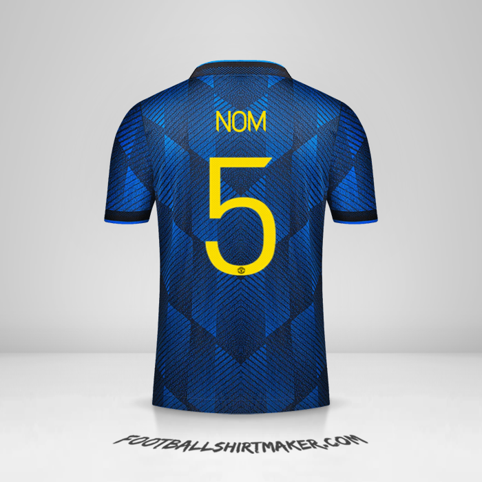 Maillot Manchester United Cup 2021/2022 Troisième -  nom - 5