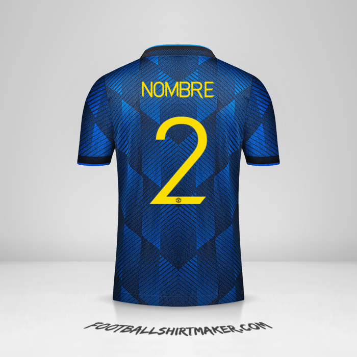 Camiseta Manchester United Cup 2021/2022 Tercera -  nombre - 2