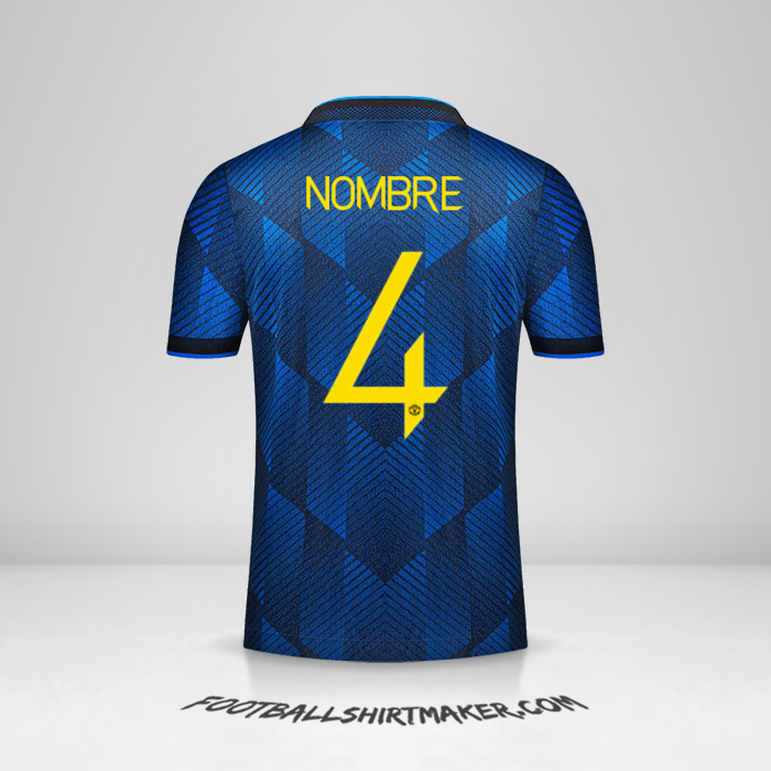 Camiseta Manchester United Cup 2021/2022 Tercera -  nombre - 4