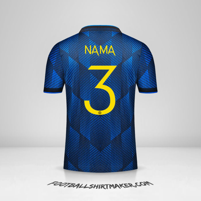 Jersey Manchester United Cup 2021/2022 Ketiga -  nama - 3