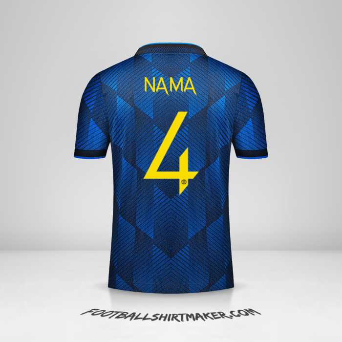 Jersey Manchester United Cup 2021/2022 Ketiga -  nama - 4