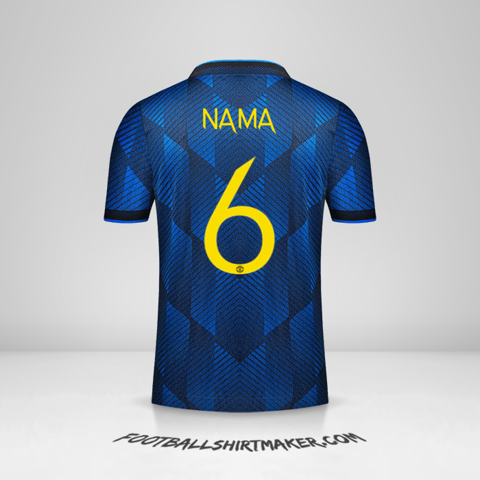 Jersey Manchester United Cup 2021/2022 Ketiga -  nama - 6