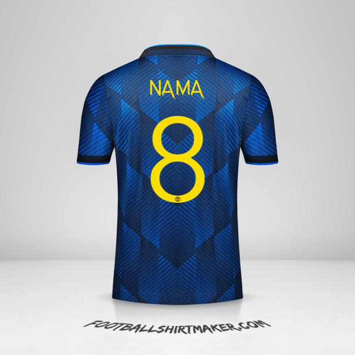 Jersey Manchester United Cup 2021/2022 Ketiga -  nama - 8