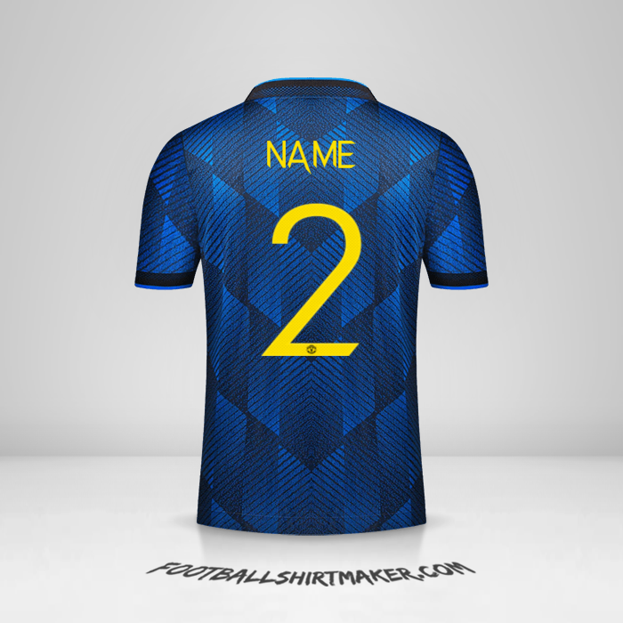 Trikot Manchester United Cup 2021/2022 Dritte -  name - 2