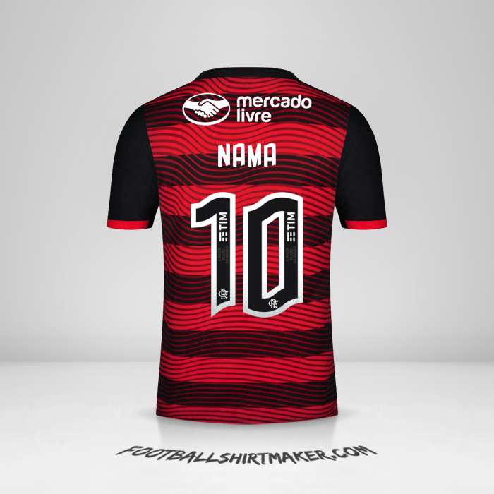 Jersey Flamengo 2022 -  nama - 10