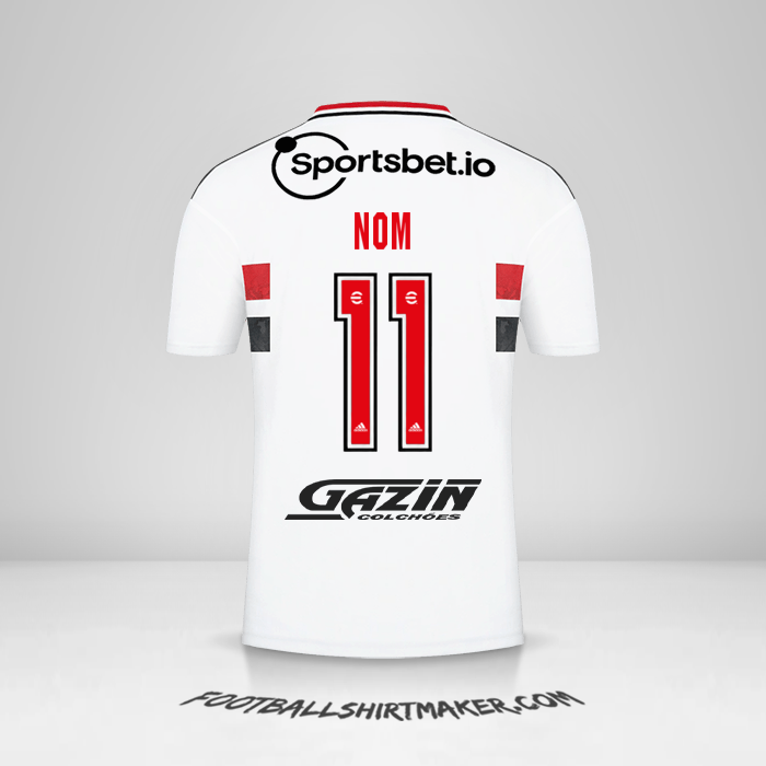 Maillot Sao Paulo FC 2022 -  nom - 11