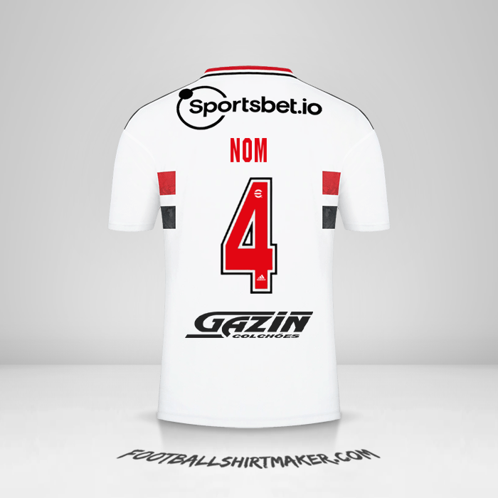 Maillot Sao Paulo FC 2022 -  nom - 4
