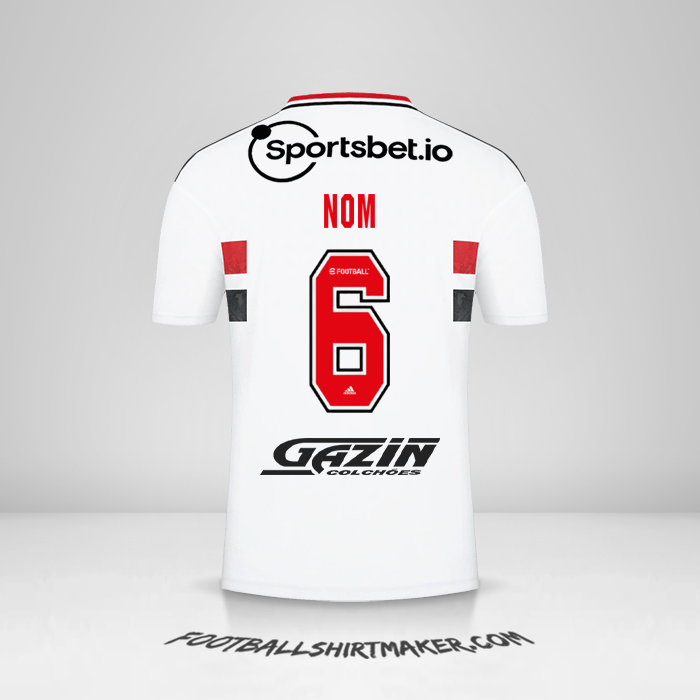 Maillot Sao Paulo FC 2022 -  nom - 6