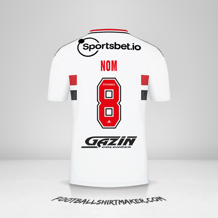 Maillot Sao Paulo FC 2022 -  nom - 8