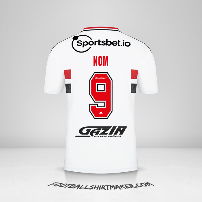 Maillot Sao Paulo FC 2022 -  nom - 9