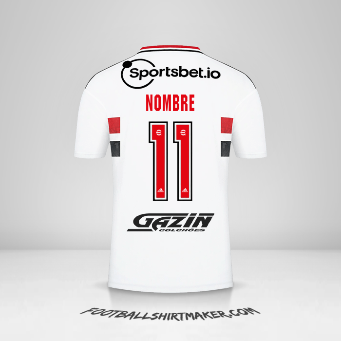 Jersey Sao Paulo FC 2022 -  nombre - 11