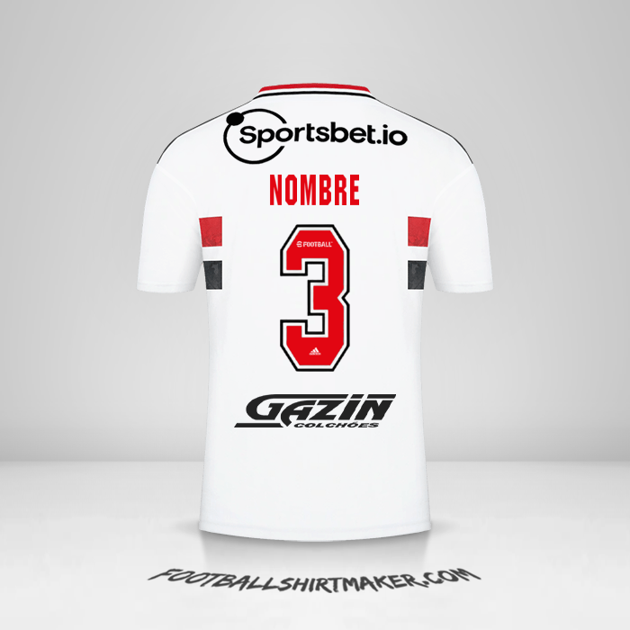 Camiseta Sao Paulo FC 2022 -  nombre - 3