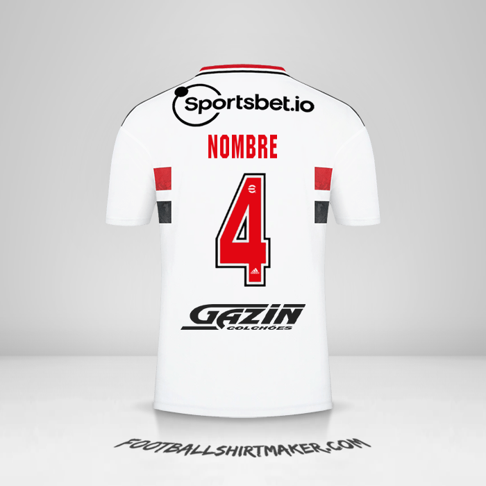 Camiseta Sao Paulo FC 2022 -  nombre - 4