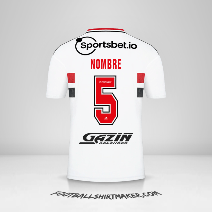Jersey Sao Paulo FC 2022 -  nombre - 5
