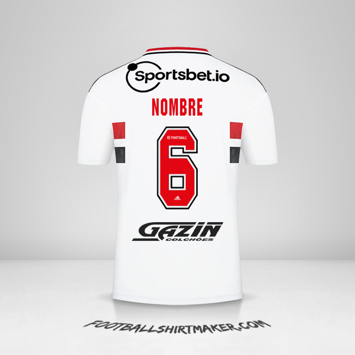 Jersey Sao Paulo FC 2022 -  nombre - 6