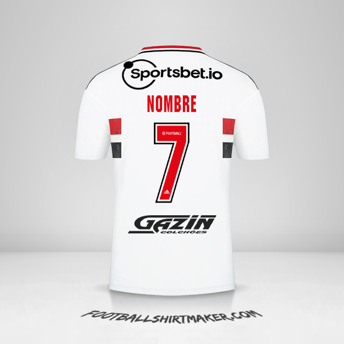 Camiseta Sao Paulo FC 2022 -  nombre - 7