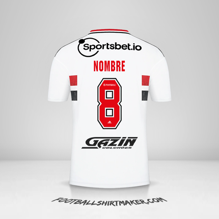 Camiseta Sao Paulo FC 2022 -  nombre - 8