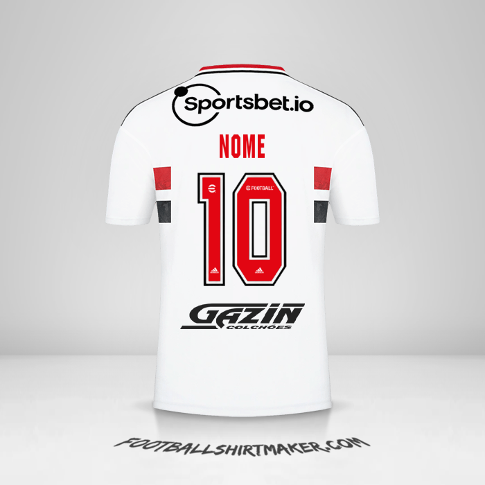 Camisa Sao Paulo FC 2022 -  nome - 10