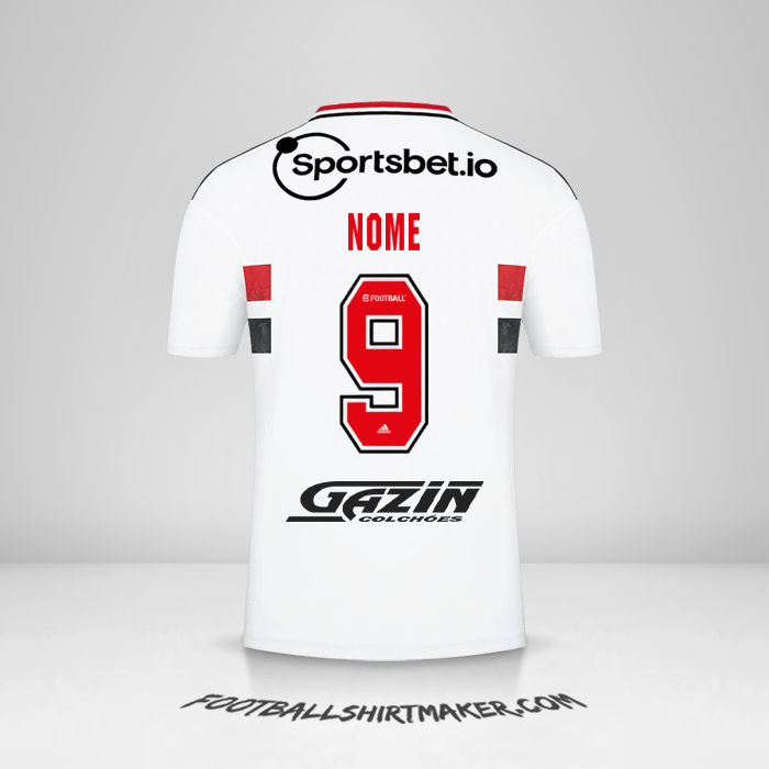 Camisa Sao Paulo FC 2022 -  nome - 9