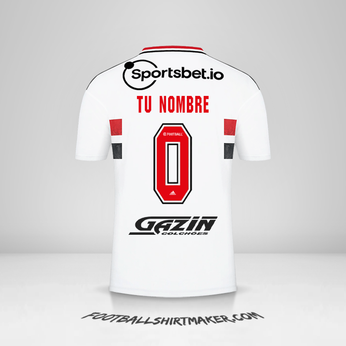 Jersey Sao Paulo FC 2022 -  tu nombre - 0