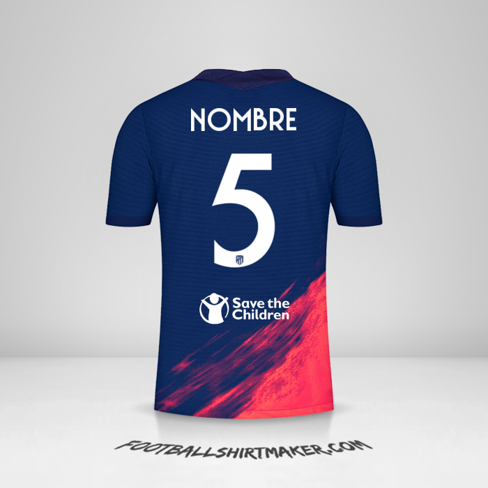Camiseta Atletico Madrid Cup 2021/2022 Visita -  nombre - 5