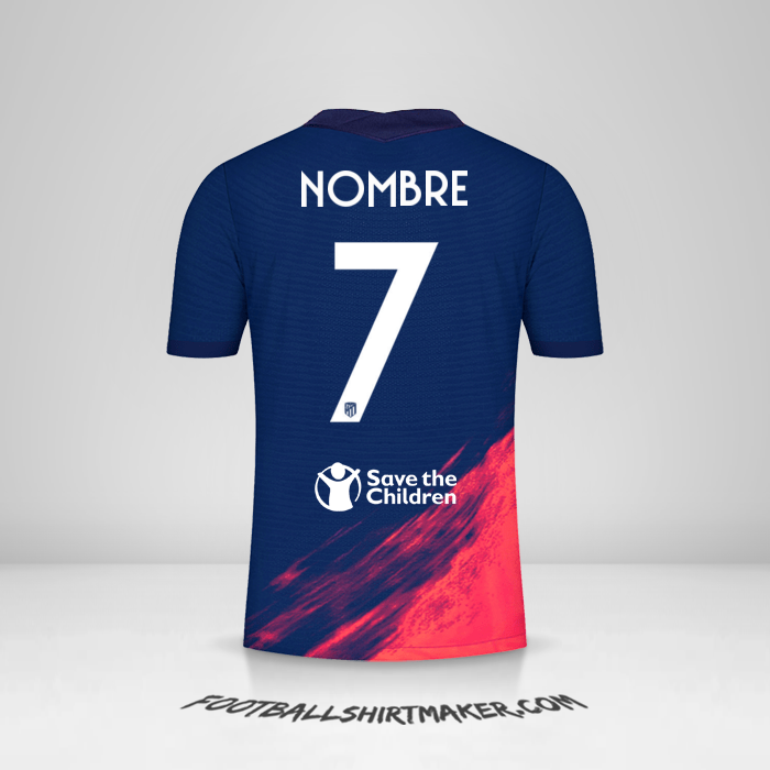 Jersey Atletico Madrid Cup 2021/2022 Visita -  nombre - 7