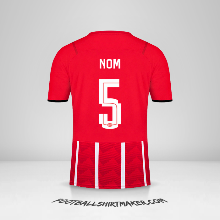 Maillot PSV UEL 2021/2022 -  nom - 5