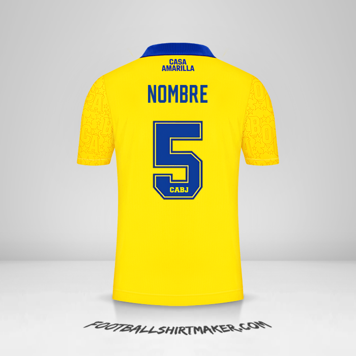 Jersey Boca Juniors 2022/23 Tercera -  nombre - 5