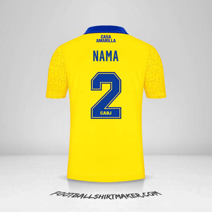 Jersey Boca Juniors 2022/23 Ketiga -  nama - 2