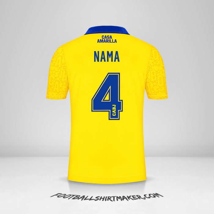 Jersey Boca Juniors 2022/23 Ketiga -  nama - 4