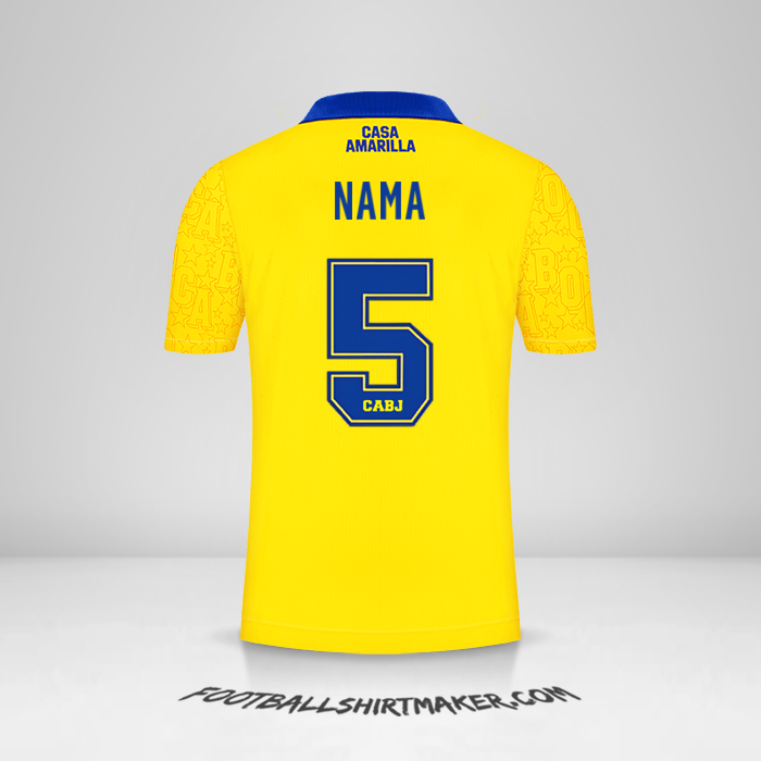 Jersey Boca Juniors 2022/23 Ketiga -  nama - 5