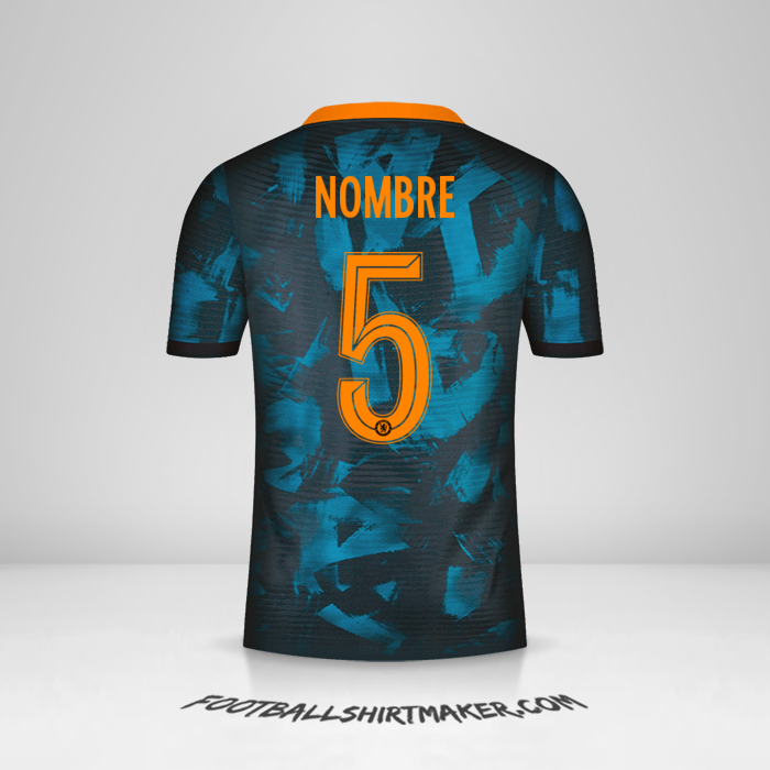 Jersey Chelsea Cup 2021/2022 Tercera -  nombre - 5