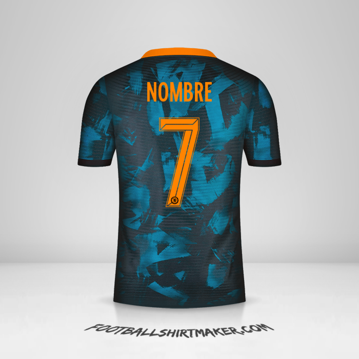 Jersey Chelsea Cup 2021/2022 Tercera -  nombre - 7