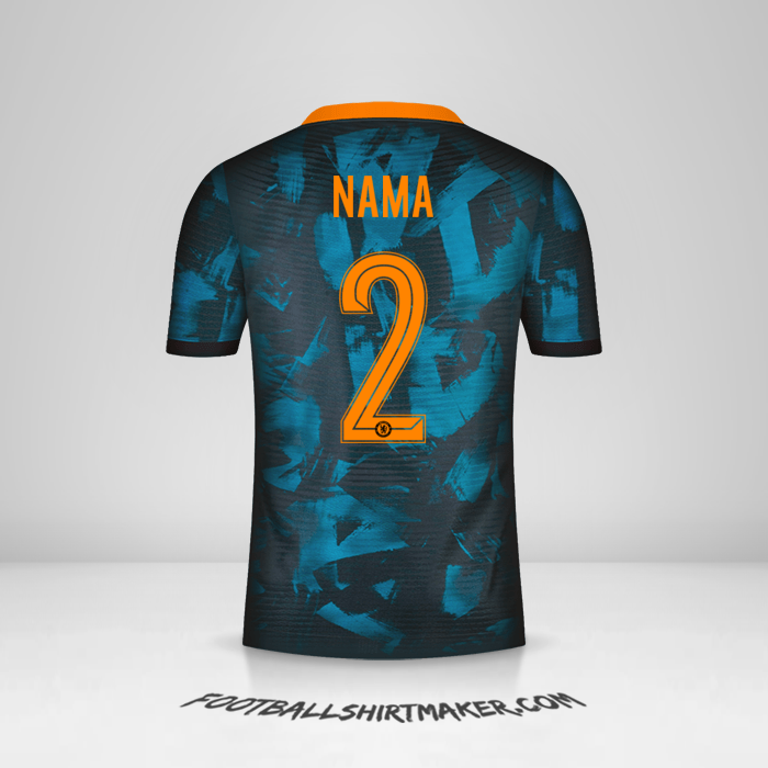 Jersey Chelsea Cup 2021/2022 Ketiga -  nama - 2