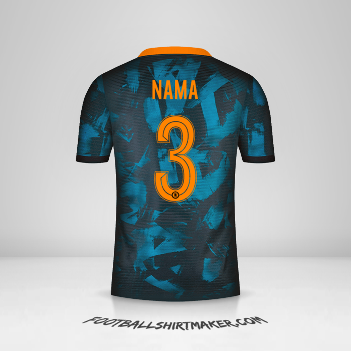 Jersey Chelsea Cup 2021/2022 Ketiga -  nama - 3