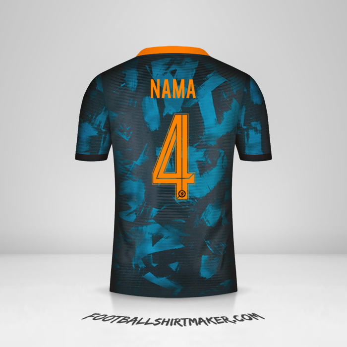 Jersey Chelsea Cup 2021/2022 Ketiga -  nama - 4