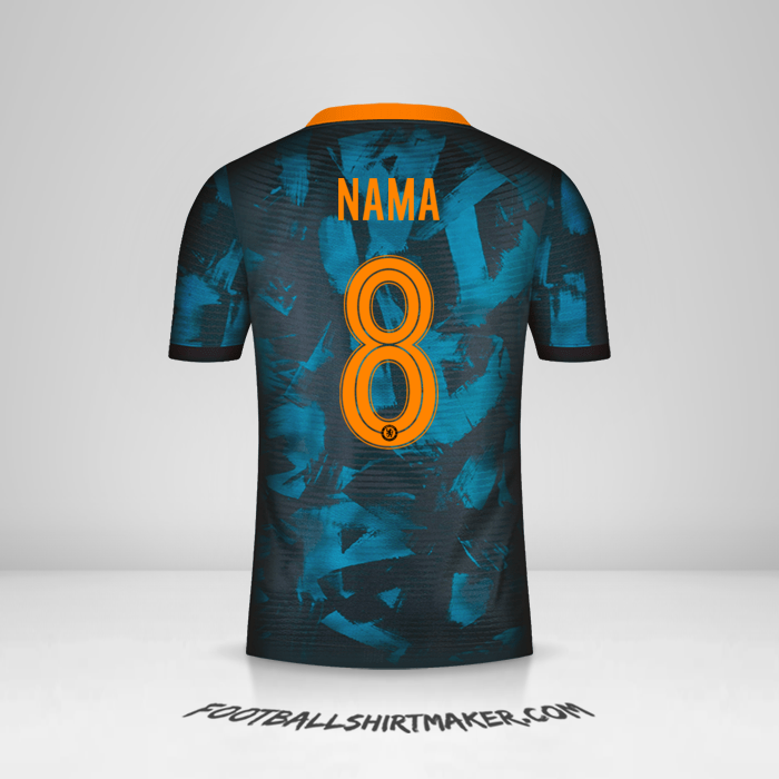Jersey Chelsea Cup 2021/2022 Ketiga -  nama - 8
